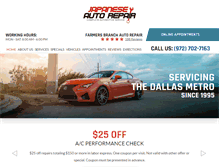 Tablet Screenshot of japaneseautospecialist.com